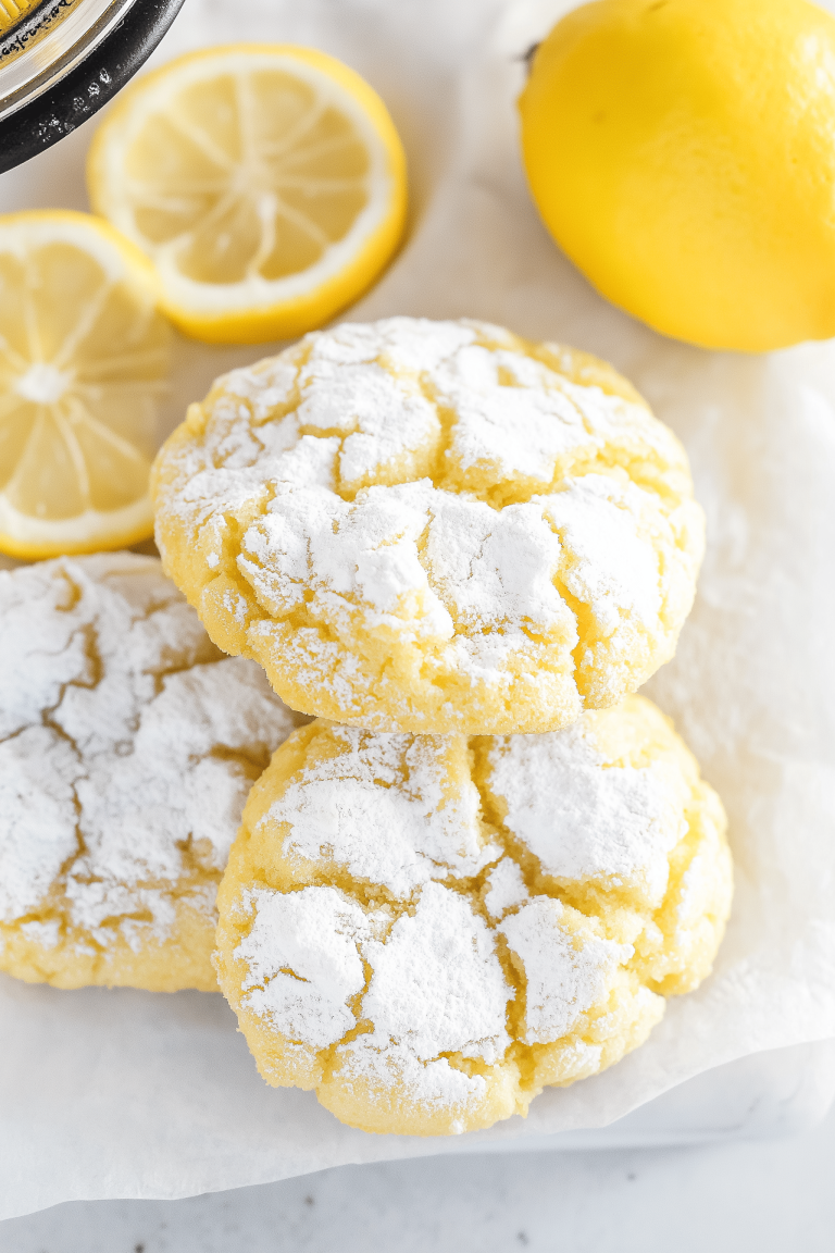 Lemon Crinkle Cookies