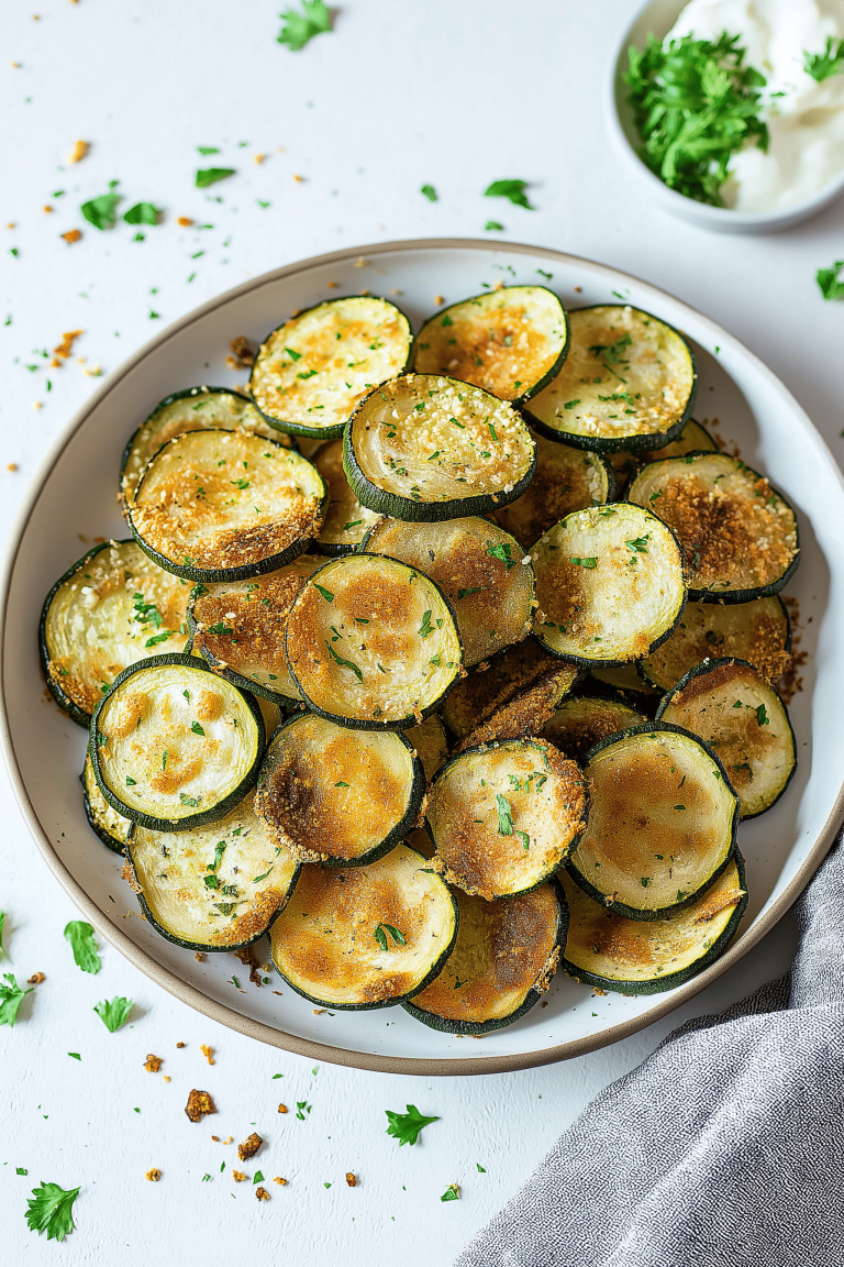 crispy baked zucchini chips