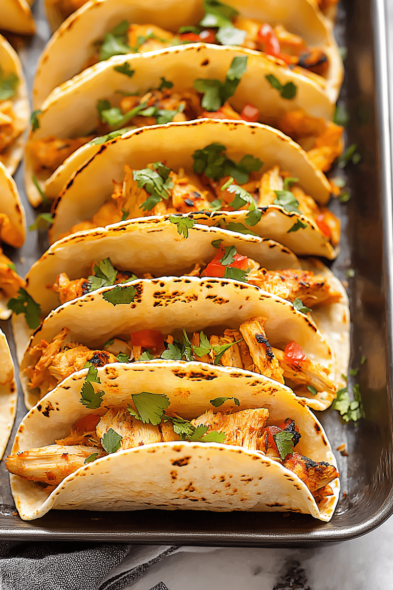 20 Minute Mini Baked Chicken Tacos