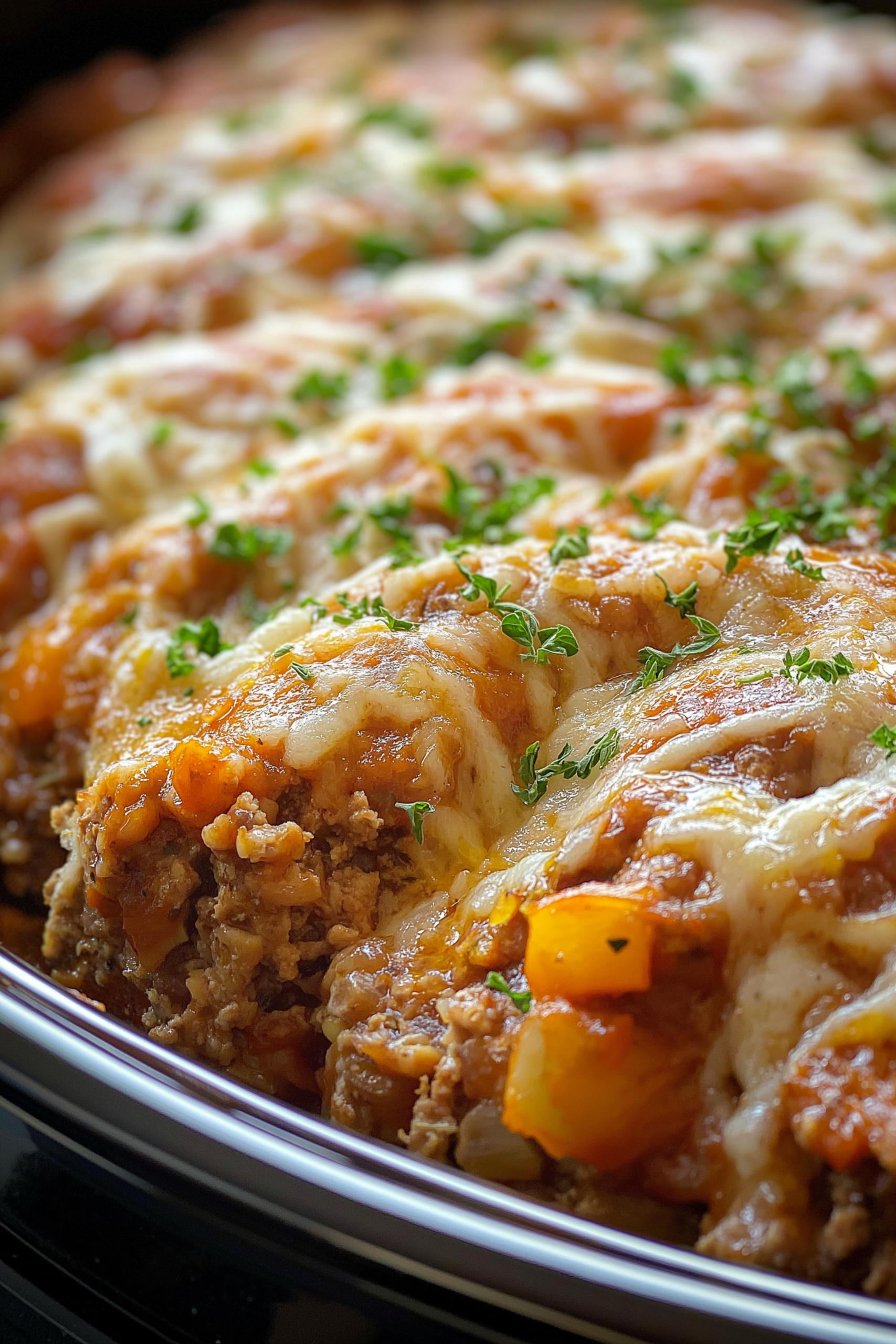 Slow Cooker Parmesan Meatloaf