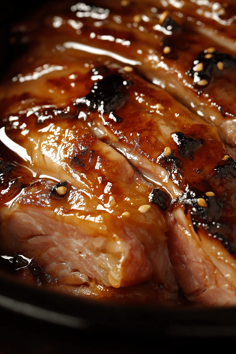 Slow Cooker Honey Mustard Ham