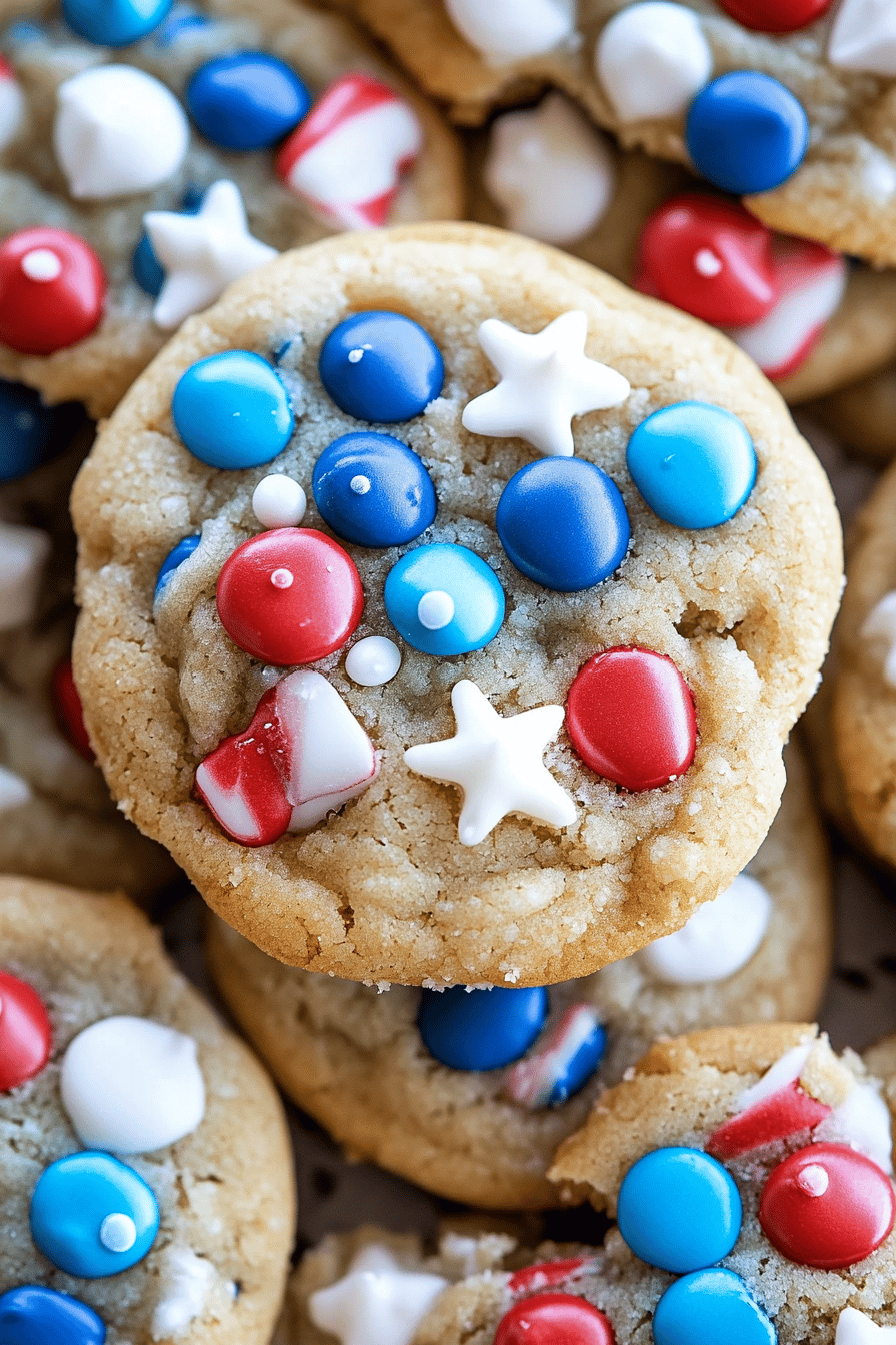 4th of July Cookies Final Dish Presentation
