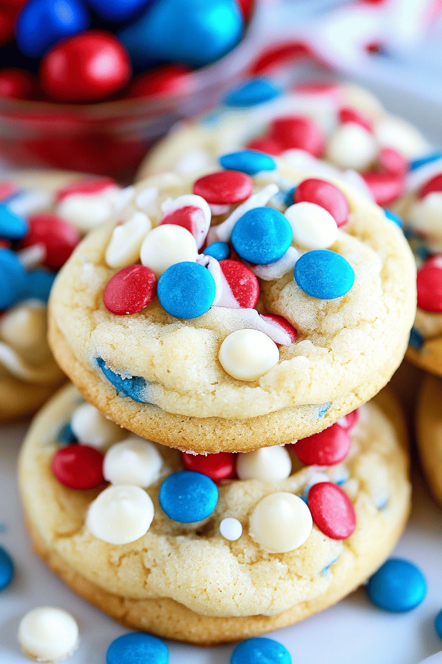 4th of July cookies Final Dish Presentation