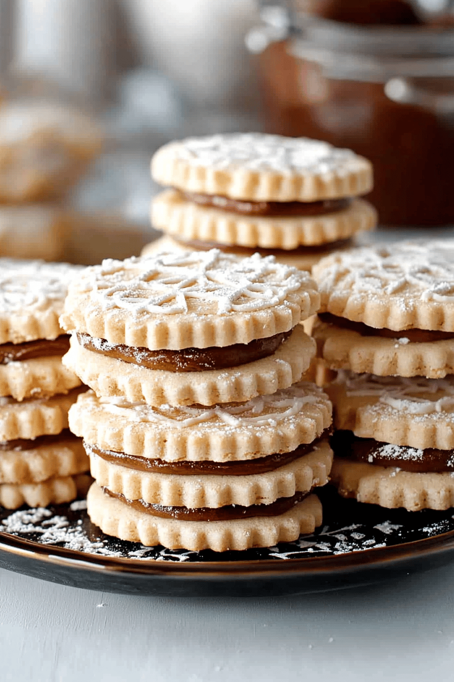 Alfajores Cookies Recipe Final Dish Presentation