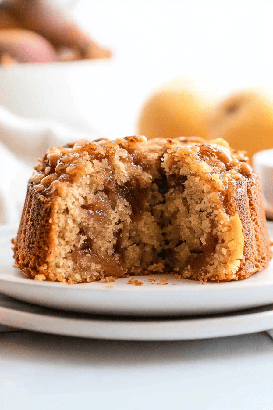 Apple Cake Recipe Final Dish Presentation