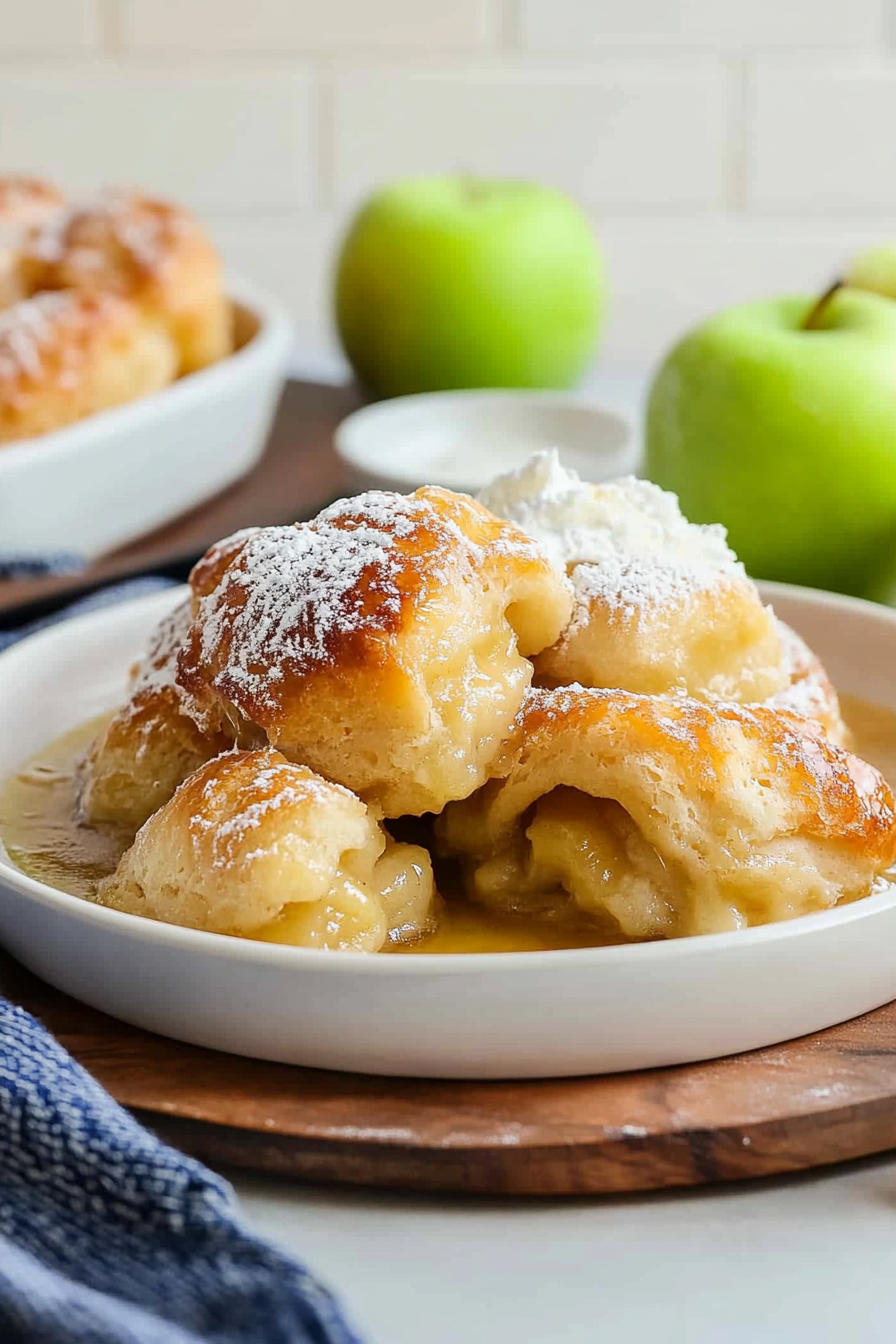 Apple Dumplings Recipe Final Dish Presentation