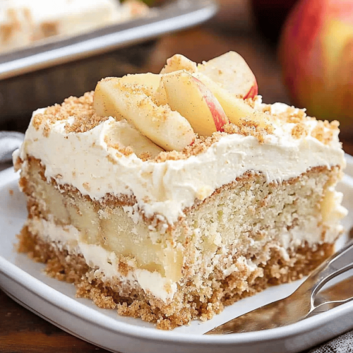 Apple Pie Poke Cake