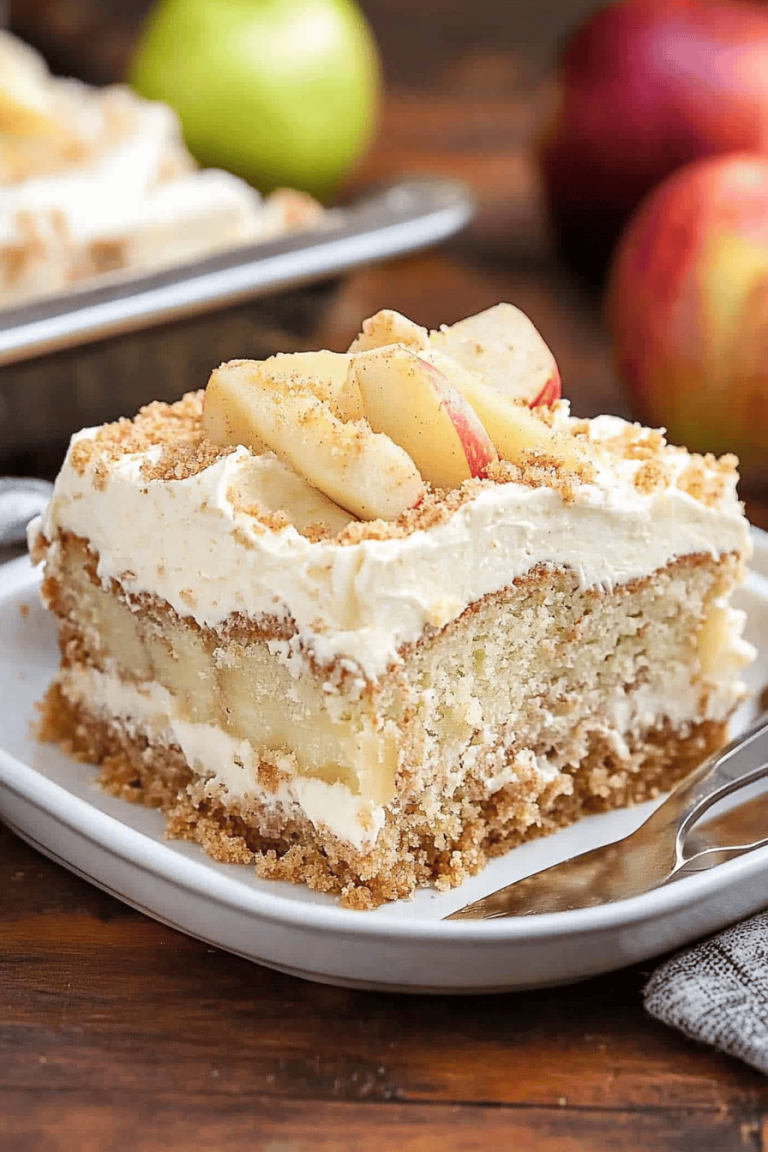 Apple Pie Poke Cake