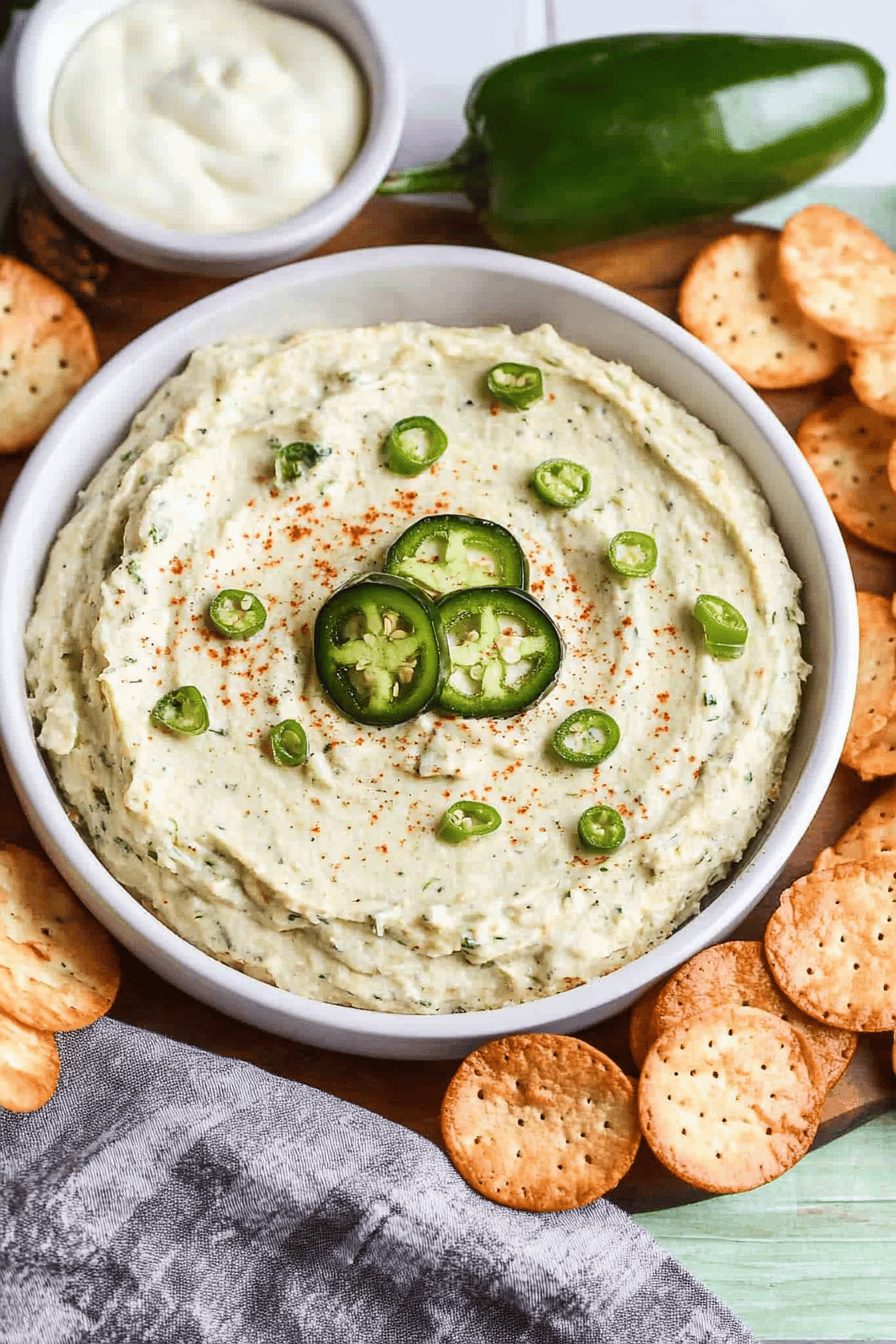 Artichoke Jalapeño Dip Final Dish Presentation