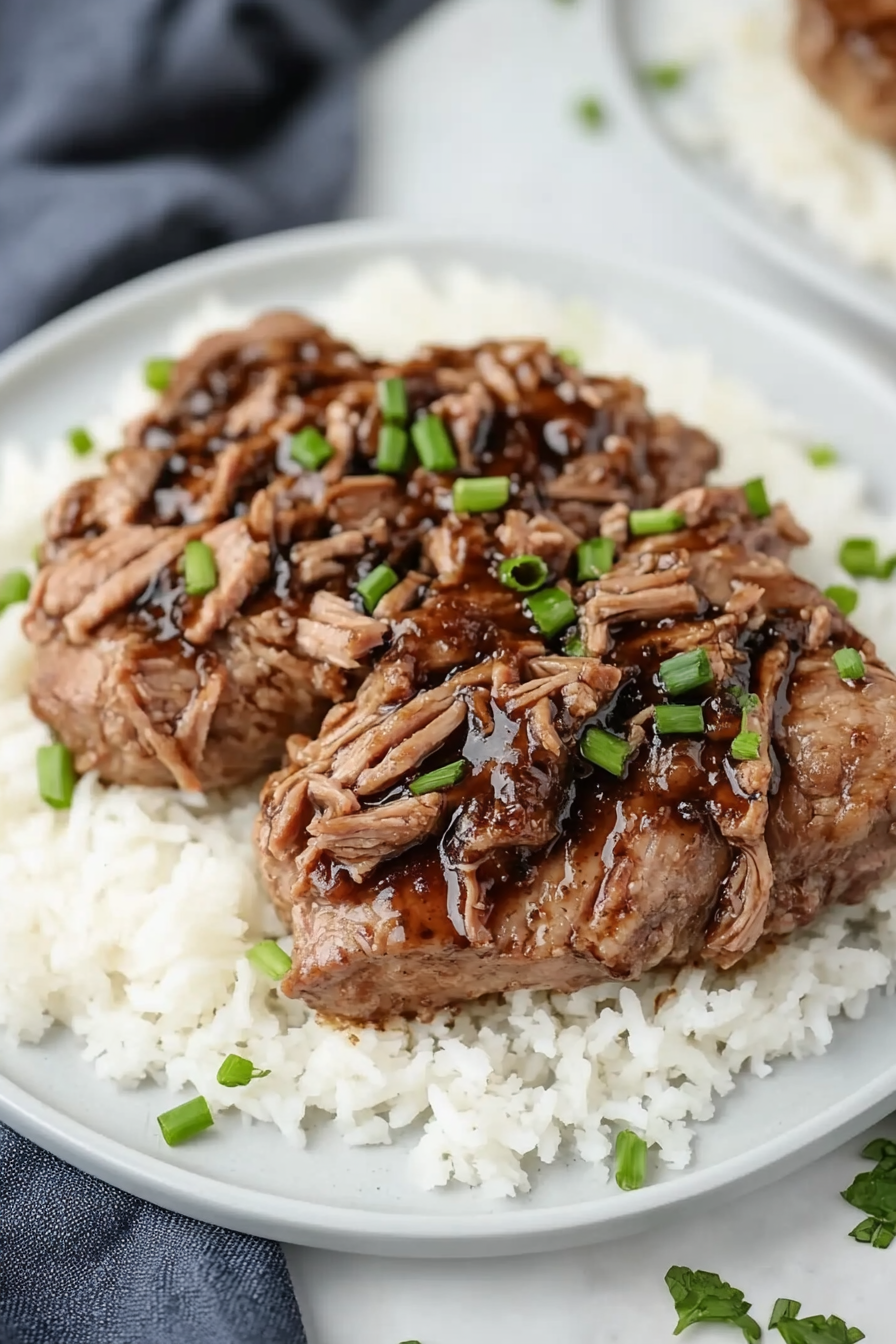 Balsamic Glazed Pork Tenderloins Final Dish Presentation