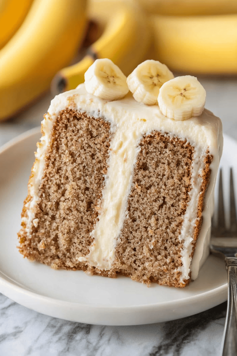 Banana Cake Recipe Final Dish Presentation