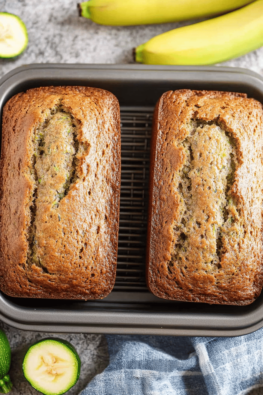 Banana Zucchini Bread Final Dish Presentation