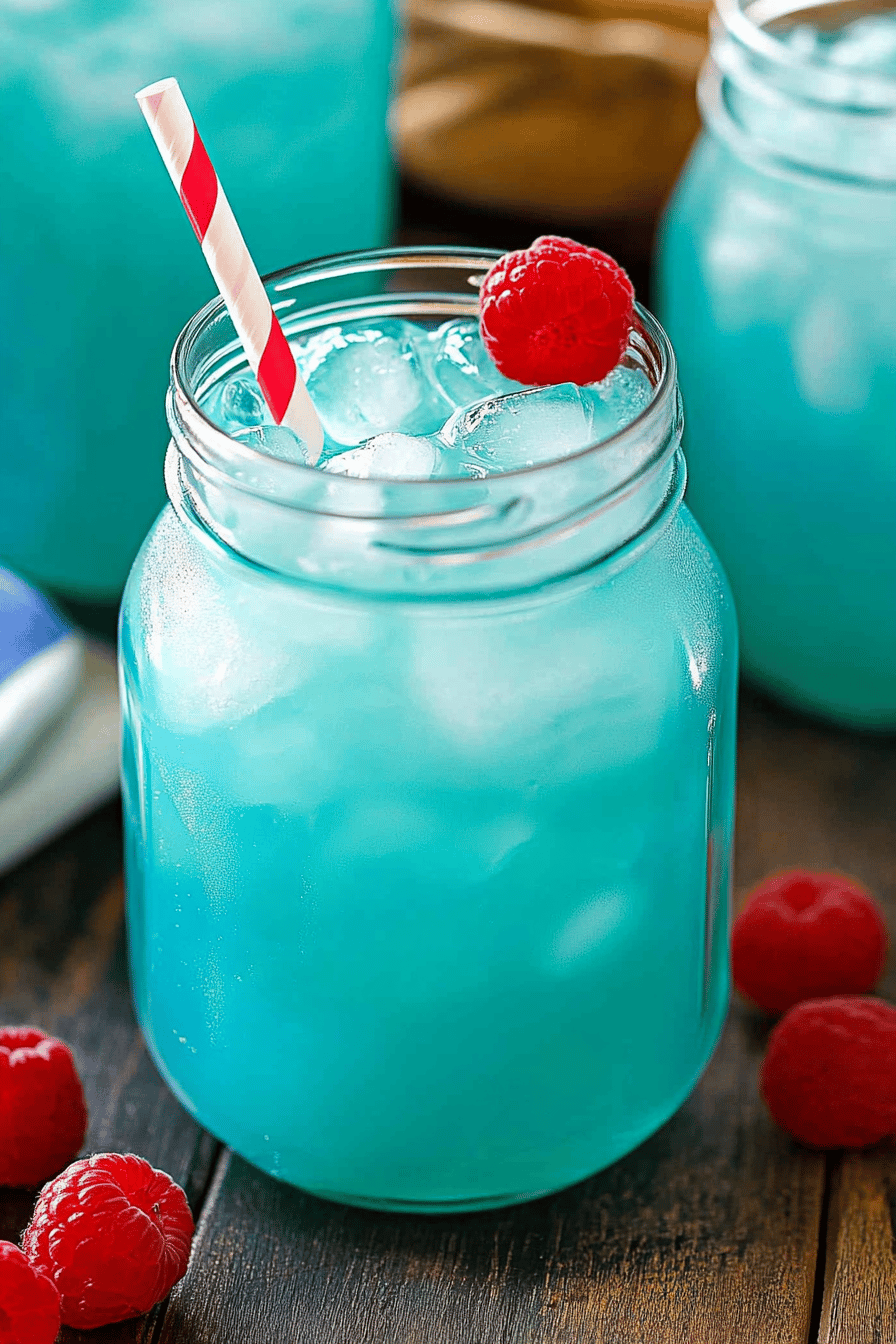 Blue Hawaiian Punch Recipe Final Dish Presentation