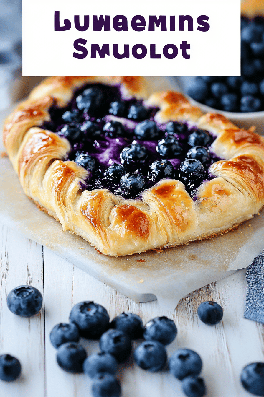 Blueberry Danish Recipe Final Dish Presentation