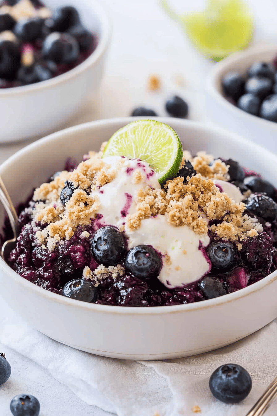 Blueberry Lime Crumble Recipe ingredients