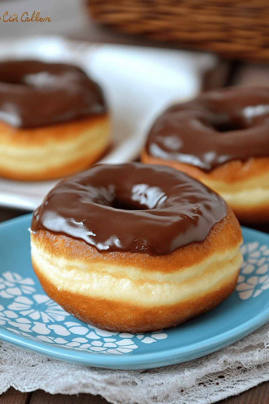 Boston Cream Donuts Final Dish Presentation