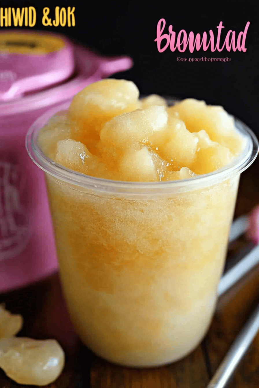 Brandy Slush Recipe Final Dish Presentation