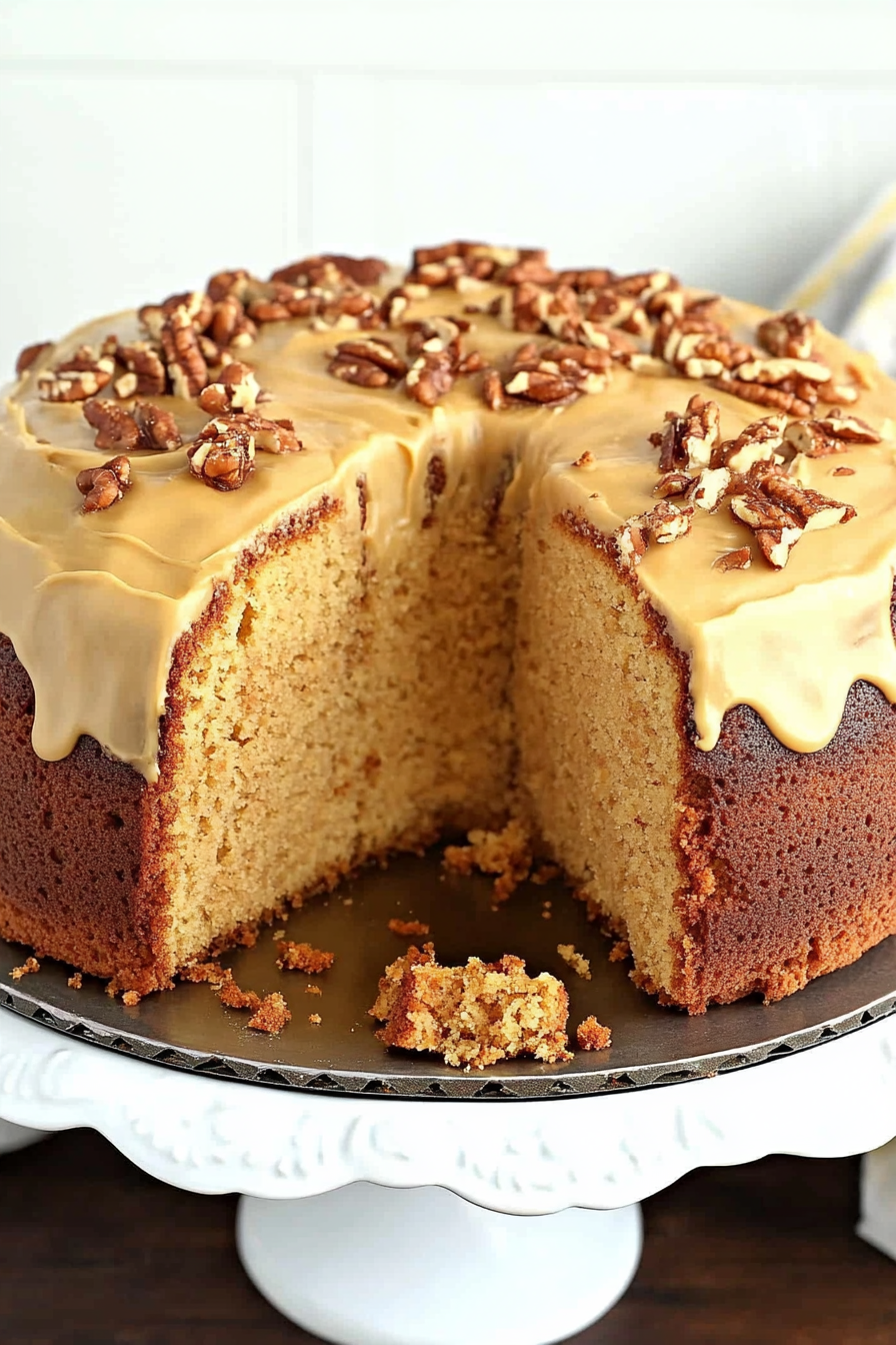 Brown Sugar Pound Cake Final Dish Presentation