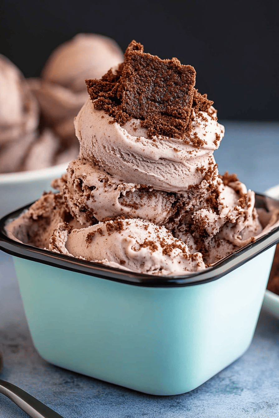 Brownie Batter Ice Cream ingredients