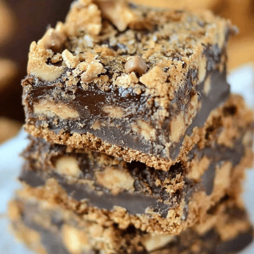 Butterfinger Fudge Cookie Bars