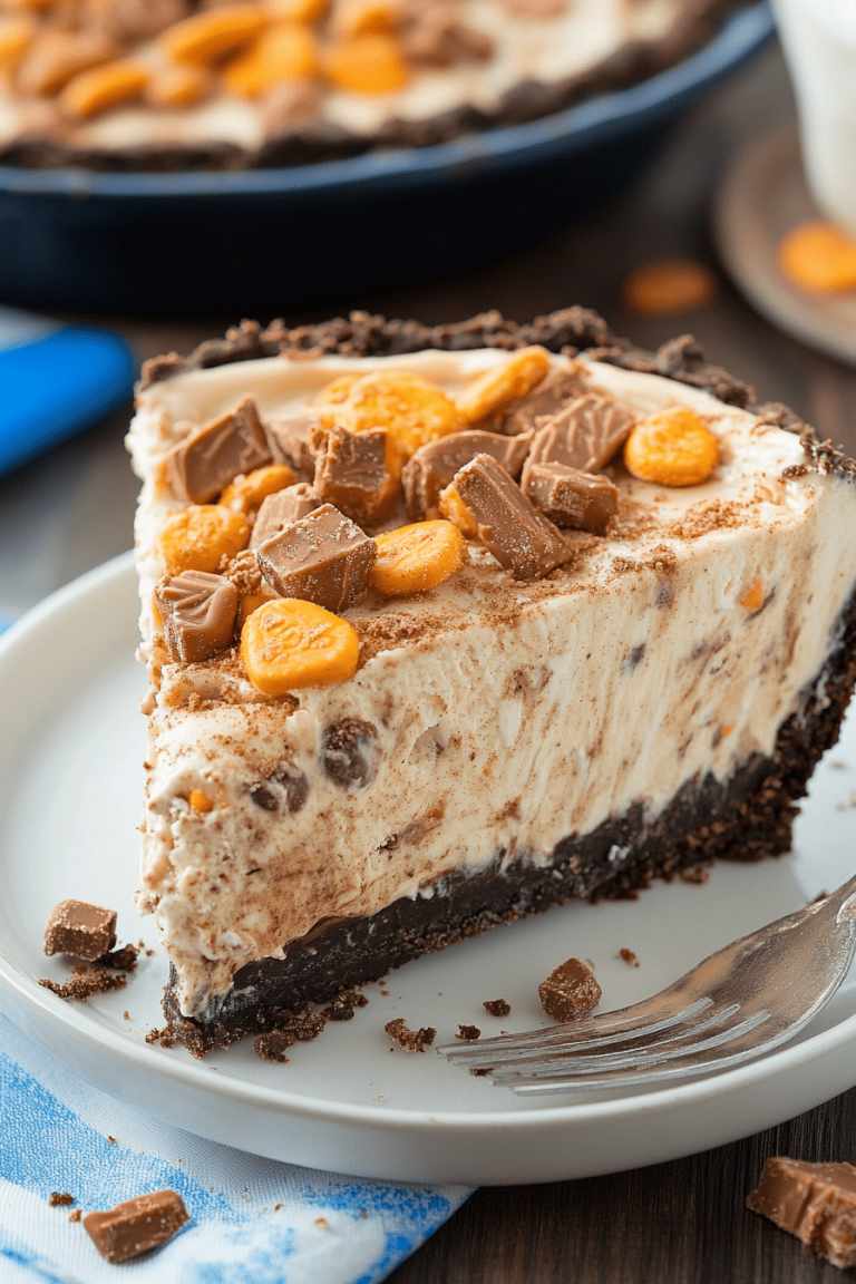 Butterfinger Ice Cream Pie