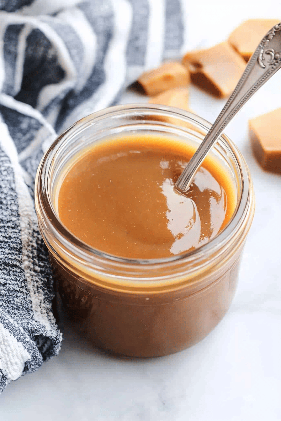 Butterscotch Sauce Final Dish Presentation