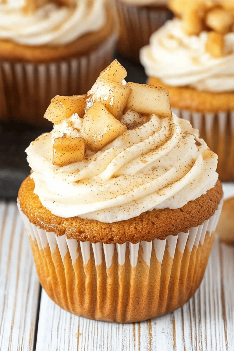 Caramel Apple Cupcakes