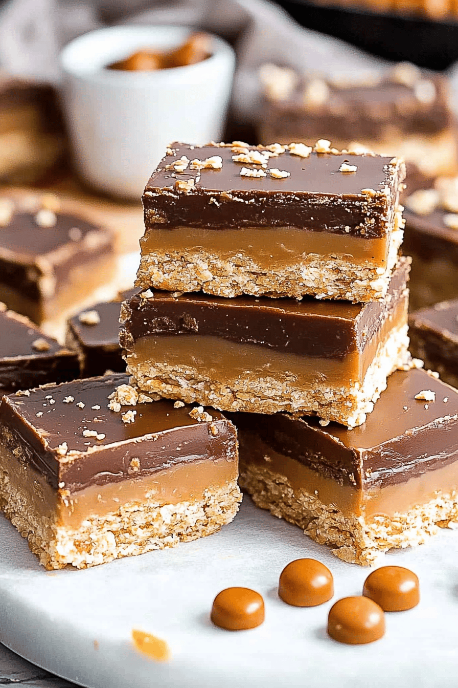 Caramel Cracker Bars Final Dish Presentation