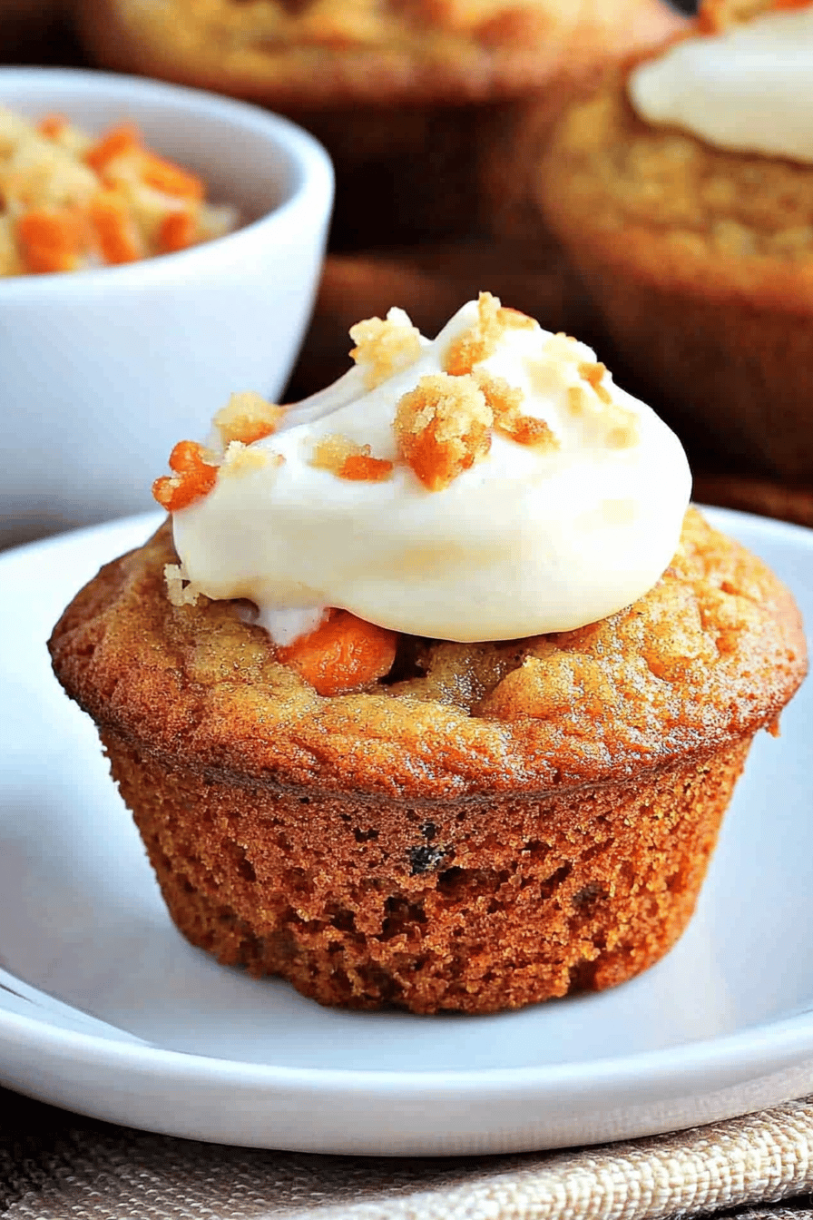 Carrot Cake Muffins Final Dish Presentation