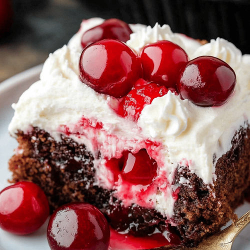 Cherry Coke Poke Cake