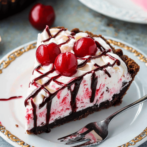 Cherry Ice Cream Pie