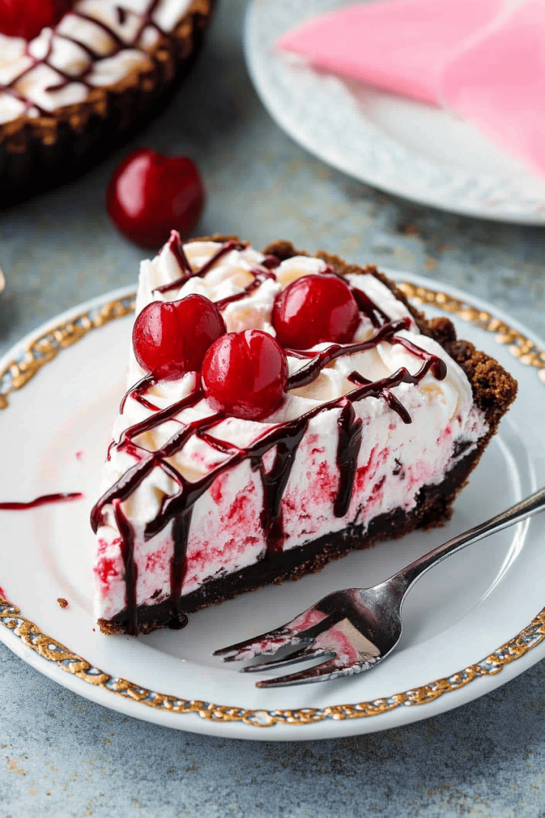 Cherry Ice Cream Pie