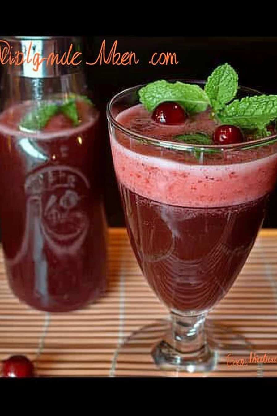 Cherry Mojitos Final Dish Presentation
