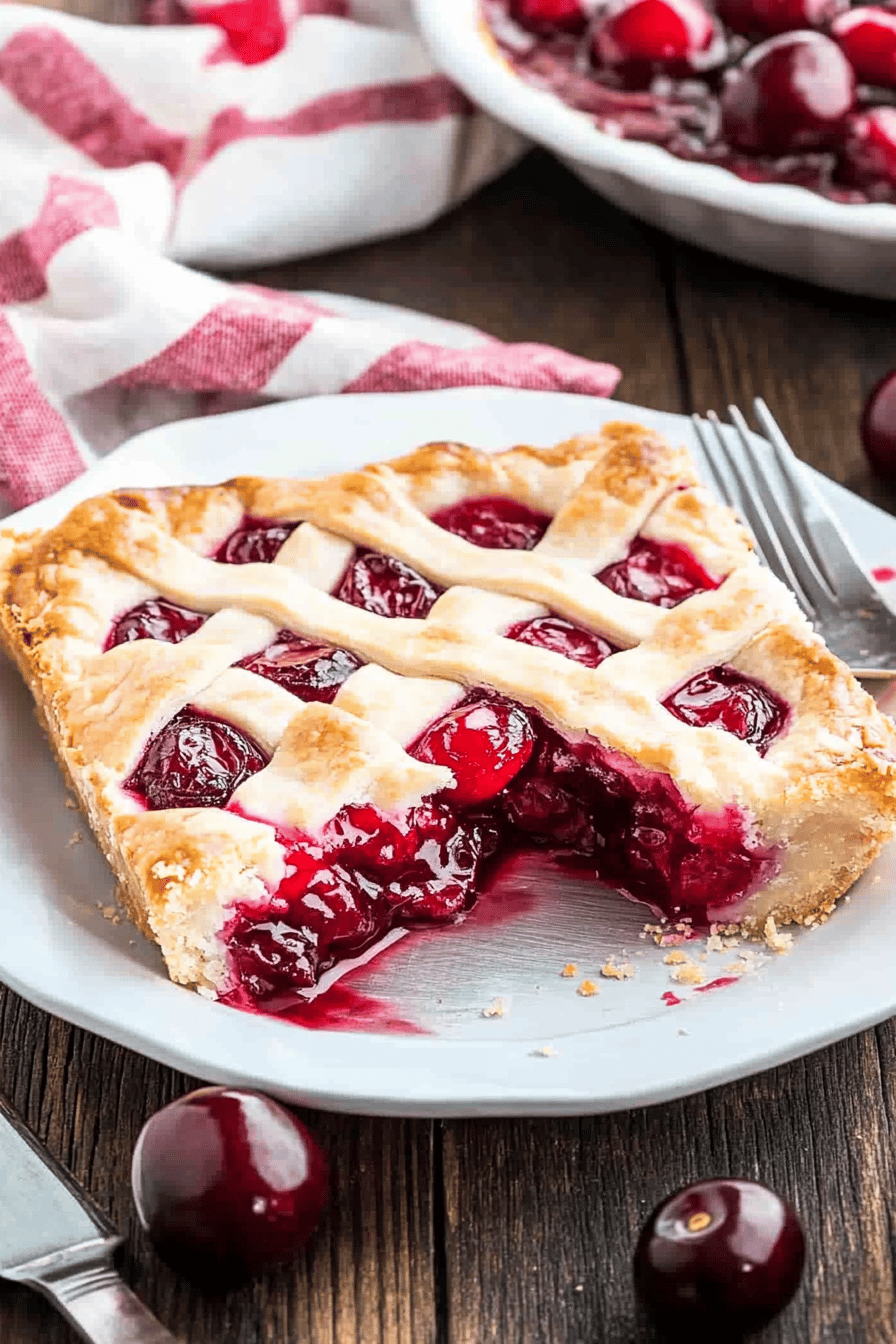 Cherry Slab Pie ingredients