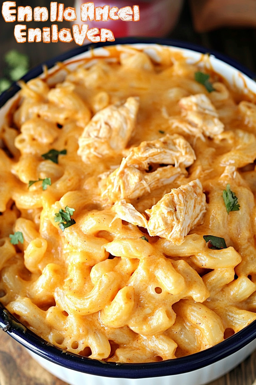 Chicken Enchilada Mac and Cheese