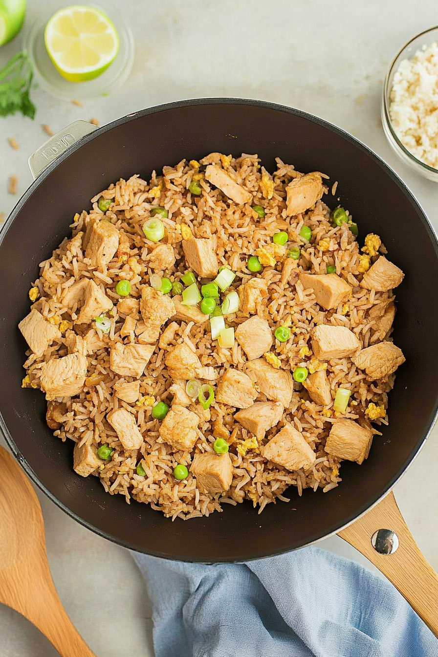 Chicken Fried Rice Recipe Final Dish Presentation