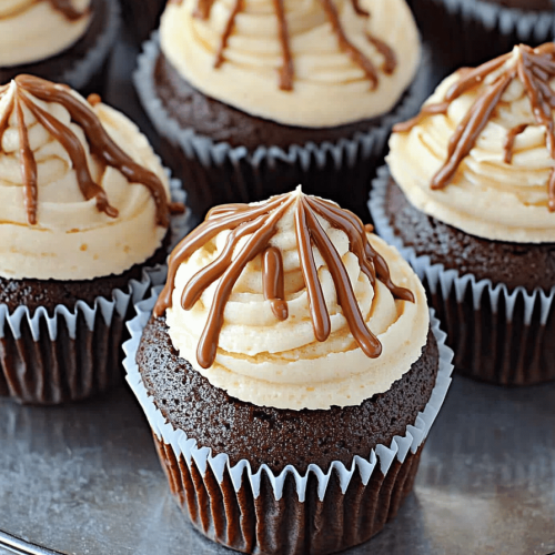 Chocolate Biscoff Cupcakes