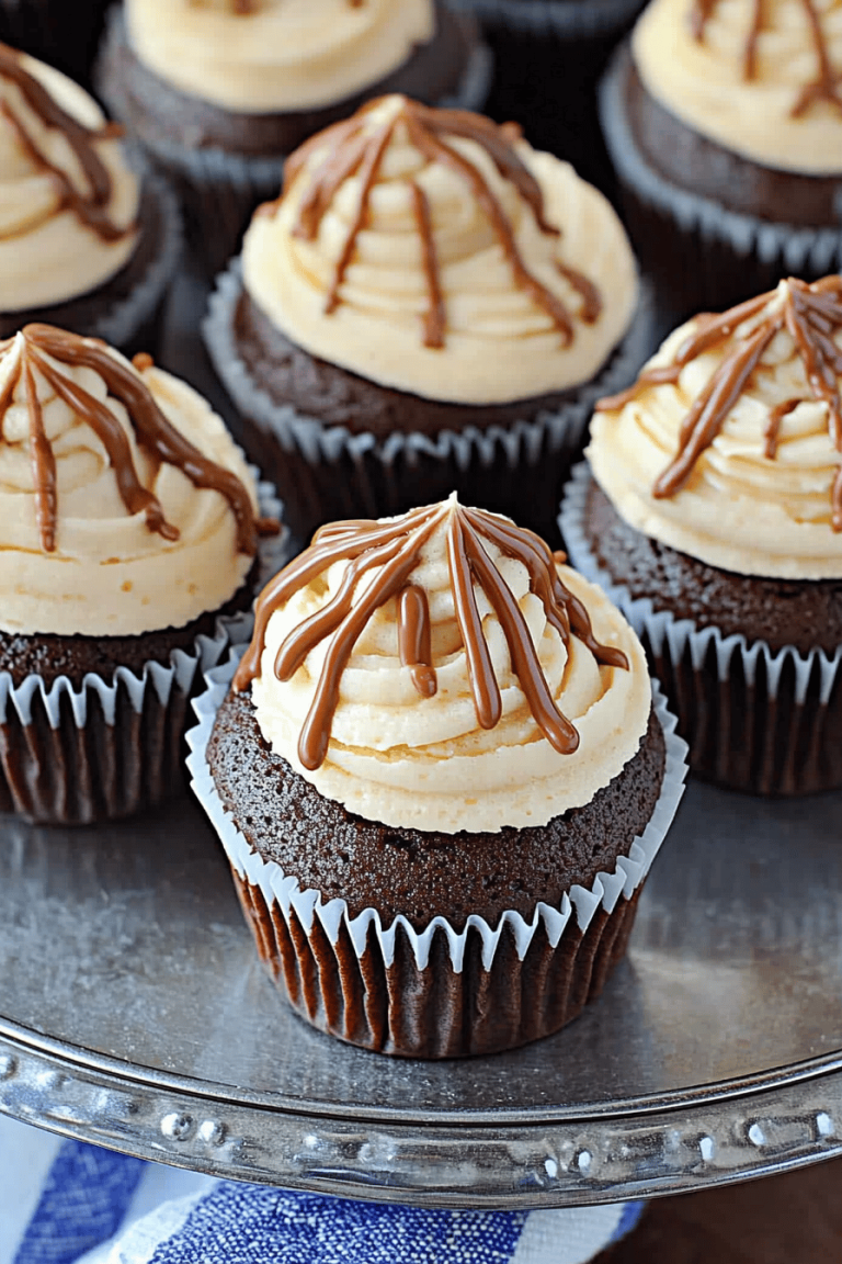 Chocolate Biscoff Cupcakes