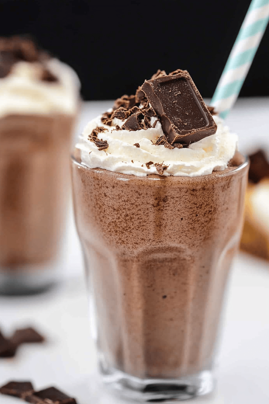 Chocolate Cake Shake Recipe Final Dish Presentation