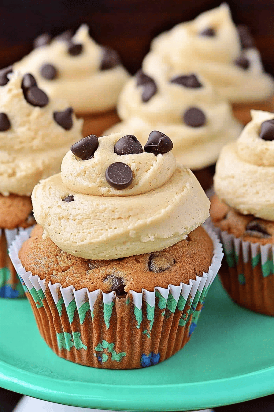 Chocolate Chip Cookie Dough Cupcakes ingredients