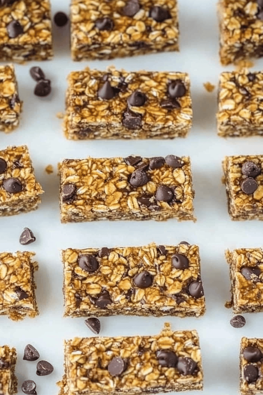 Chocolate Chip Granola Bars Recipe Final Dish Presentation