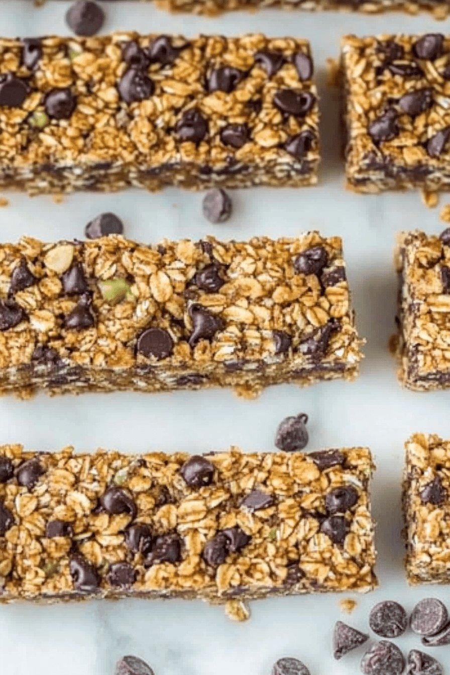 Chocolate Chip Granola Bars Recipe ingredients