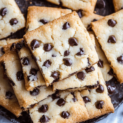Chocolate Chip Shortbread Cookies