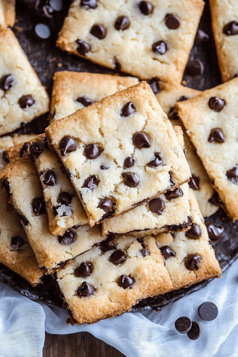Chocolate Chip Shortbread Cookies