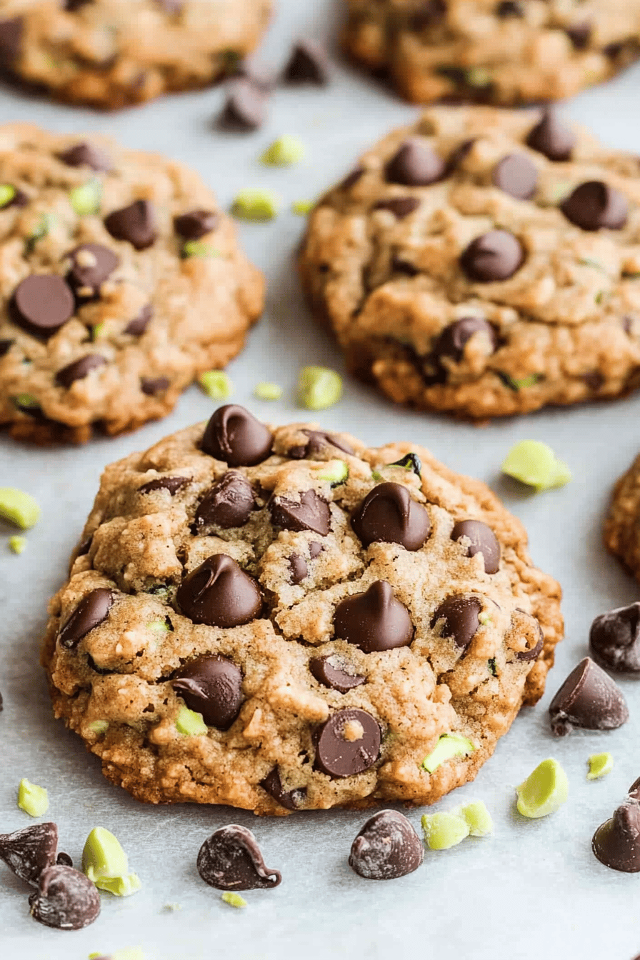 Chocolate Chip Zucchini Cookies Final Dish Presentation
