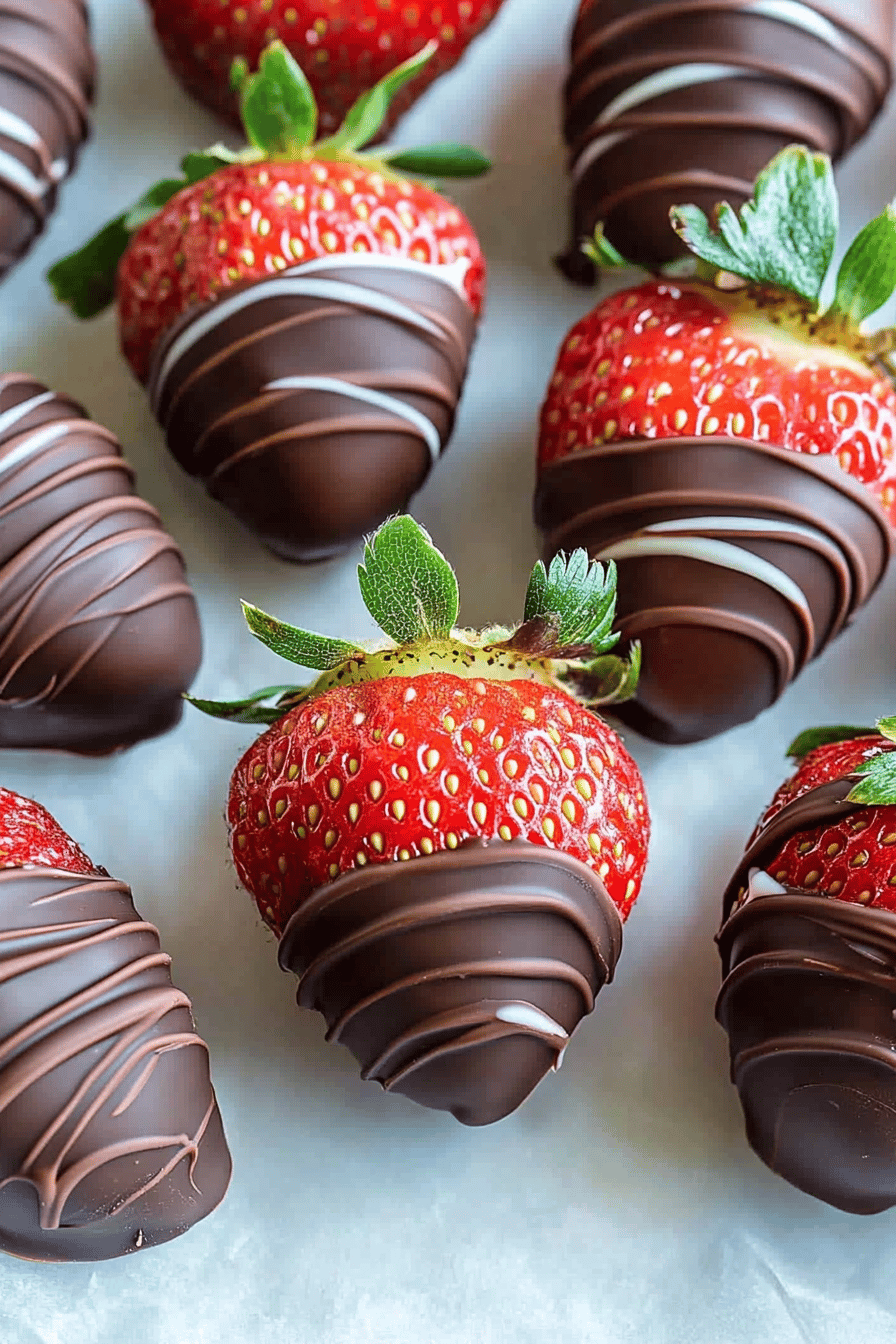 Chocolate-Covered Strawberries Final Dish Presentation