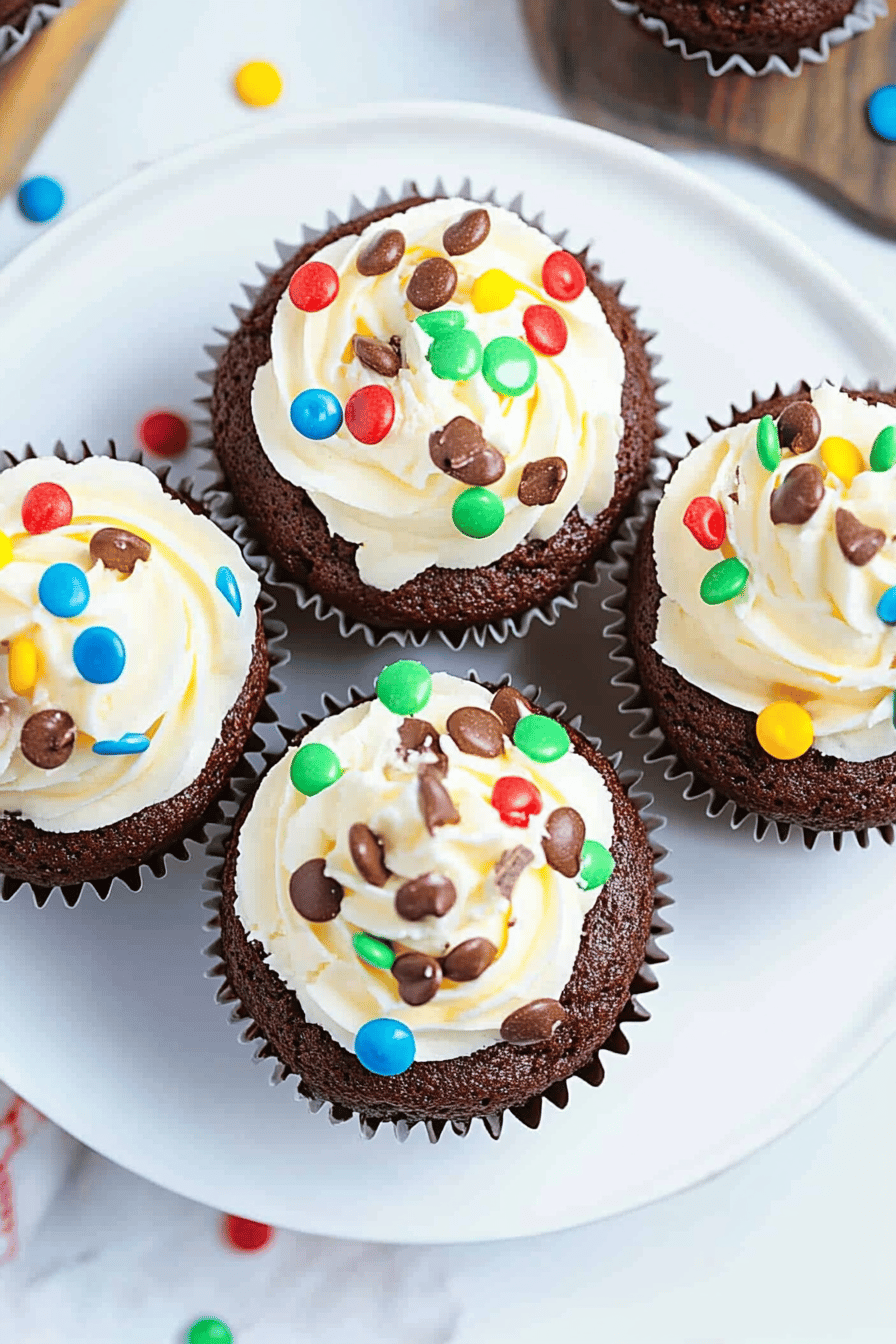 Chocolate Cupcakes Recipe Final Dish Presentation