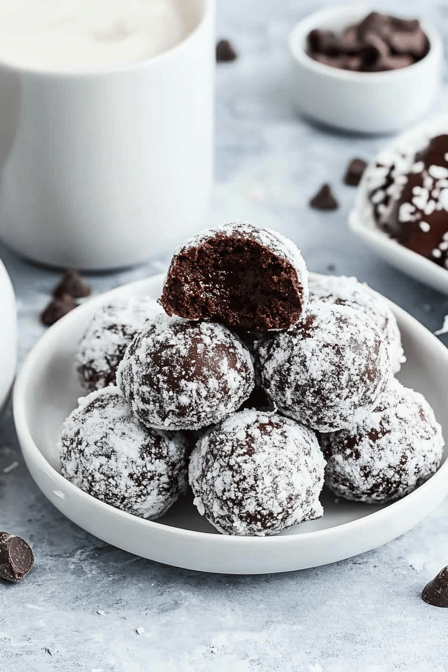 Chocolate Donut Holes Recipe ingredients