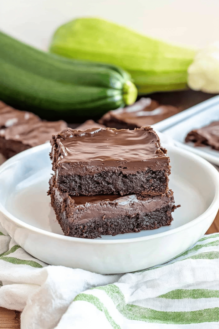 Chocolate Zucchini Brownies