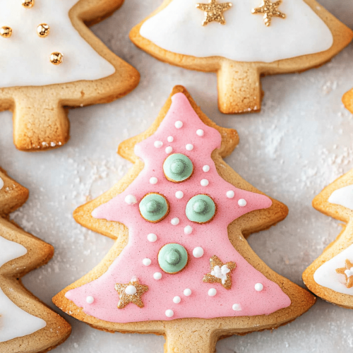 Christmas Tree Sugar Cookies